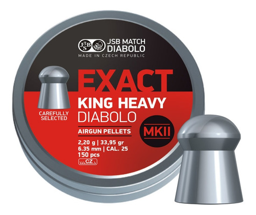 Balines Jsb 6,35 Mm Exact King Heavy Mkii Mk2 Lata 150u 4750