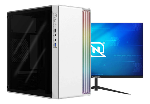 Pc Gamer + Monitor 21.5 Ryzen 7 5700g Ssd 1tb Ram 32gb Wifi