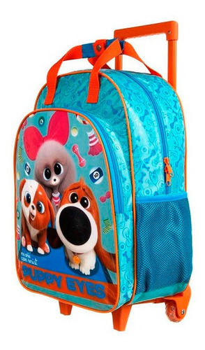Imagem 2 de 3 de Mochila Dermiwil Pets Com Rodas Azul