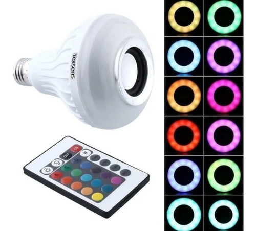 Foco Bocina Bluetooth Rgb