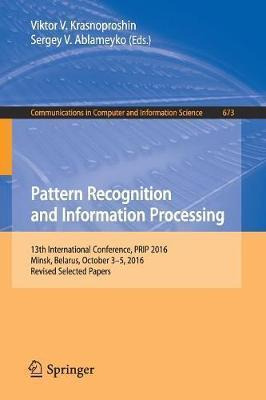 Libro Pattern Recognition And Information Processing - Vi...