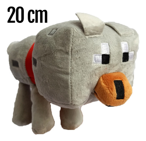 Minecraft Peluche De Lobo Domesticado Importado