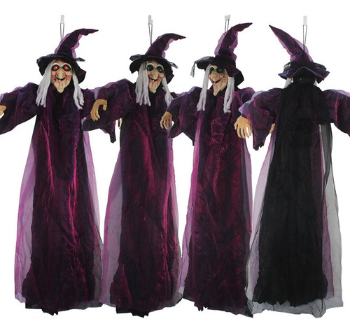 T Bruja Grande Activada Por Voz Para Decoración De Halloween