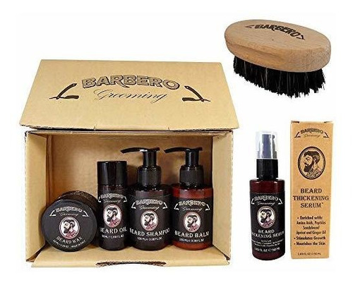 Barbero Grooming Beard Kit De Cuidado Con Espesante Nwm3e