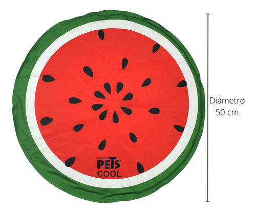 Tapete Refrescante Circular Ch Sandia Cool Fancy Pets