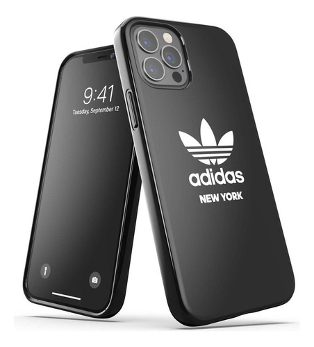 Protector adidas Para iPhone 12 New York City Negro