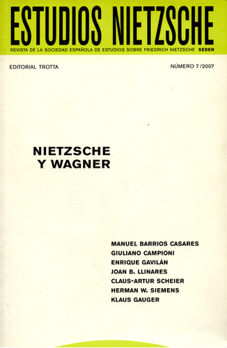 Revista Estudios Nietzsche No.7  Nietzsche Y Wagner