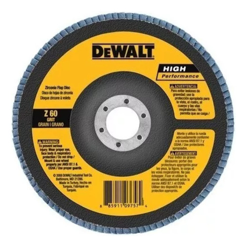 Disco Flap 7x7/8  G60 Dewalt