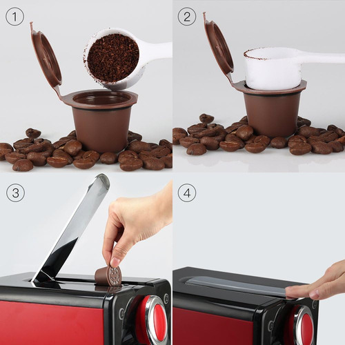 6 Cápsulas Filtro De Café Reutilizables Para Dolce Gusto