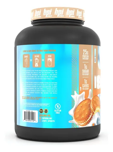Bpi Sports Iso Hd Isolate Protein Vanilla Galleta 4.8 Libras Sabor