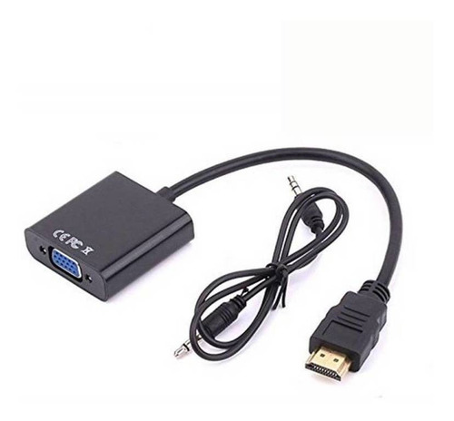  Convertidor Hdmi A Vga Audio Adaptador Monitor Xbox Ps3 Tv