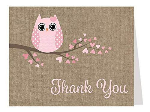 Recién Nacido - Owl Thank You Cards Baby Shower Babies Are A