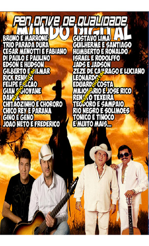 Pen Drive 8gb Com 158 Clipes Sertanejo Raiz 70 80 90 Mp4 Preto/prateado