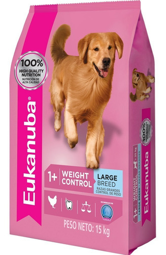 Alimento Eukanuba Weight Cntrl Large 15kg + Regalo Snack 