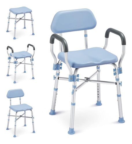 Oasisspace Silla De Ducha De Servicio Pesado Con Respaldo, S