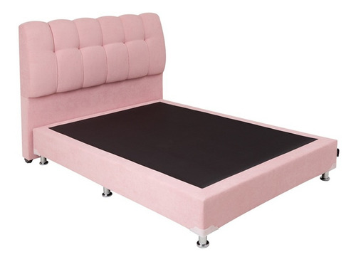 Cabecera + Box Queen Size Dicasa Nube Pink Color Rosa