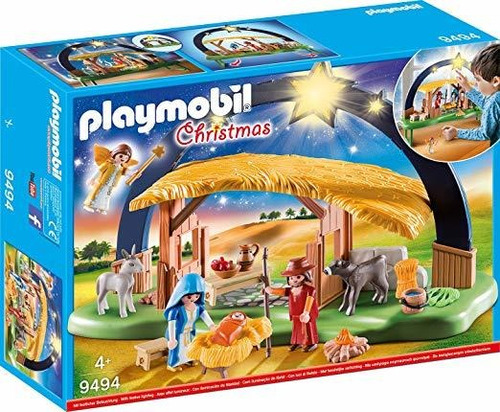 Playmobil Navidad 9494 Iluminación De La Natividad Con Los P