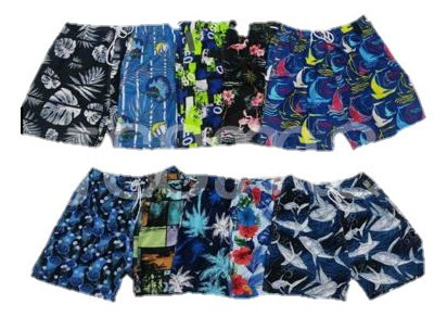 Short Playero Caballero Hombre Traje De Baño 12 Pzas