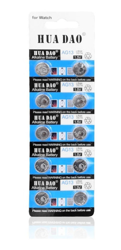 Pila Batería Alkalina Ag13 357a Lr44w Cx44, X10pack, Relojes