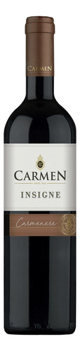 Pack De 4 Vino Tinto Carmen Insigne Carmenere 750 Ml