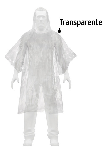Pack 40,000 Poncho Impermeables, Transparentes, Desechables.