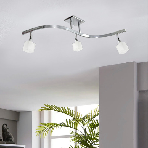 Imagen 3 de 10 de Lampara Aplique Plafon Pared Techo 3 Luces Sistema S Led