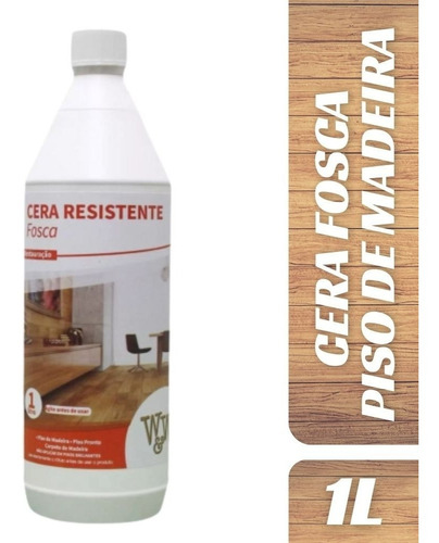 Cera Para Pisos De Madeira Fosca Resistente Restauradora 1l