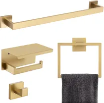 Comprar Conjunto De Accesorios De Baño De Acero Inoxidable Montado