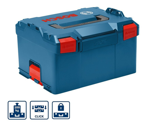 Maleta Para Ferramentas Bosch L-boxx 238 Tools 18v Profes Cor Azul-turquesa