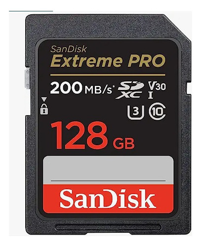 Sd Sandisk Extreme Pro 128 Gb 200m/b V30 4k