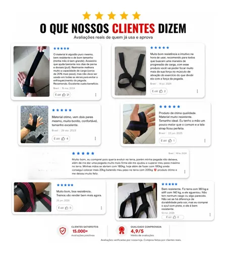 Fita Strap Profissional 100% Algodão Mais Resultado Cor Preto/azul