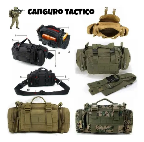 Morral Militar Tactico Bolso Porta Celular Molle