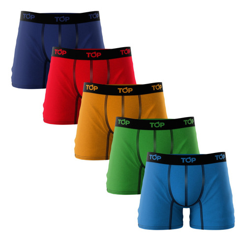Conjunto De 5 Boxers Para Hombre Adulto Multicolor Top