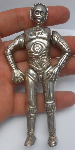 2 Figuras Star Wars Robot C-3po Y R2-d2 En Plata 925 (Usado)
