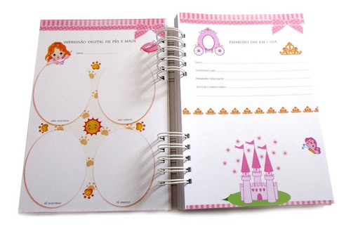 Imagem 3 de 9 de Álbum Diário Bebê Ursa Personalizado Scrapbook Caixa 150 F