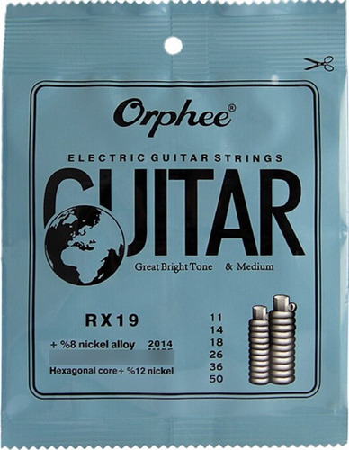 Orphee Rx19 Encordado .011 Para Guitarra Eléctrica