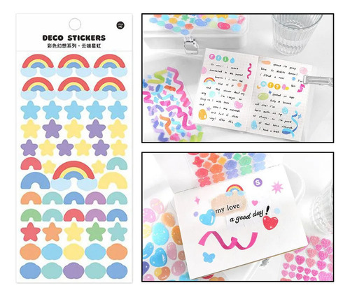 5 Pegatinas Brillantes Con Forma De Planificador, Calendario