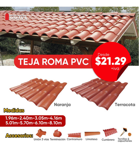 Tejas Españolas Pvc | Techos Estilo Colonial Oferta Ecuador