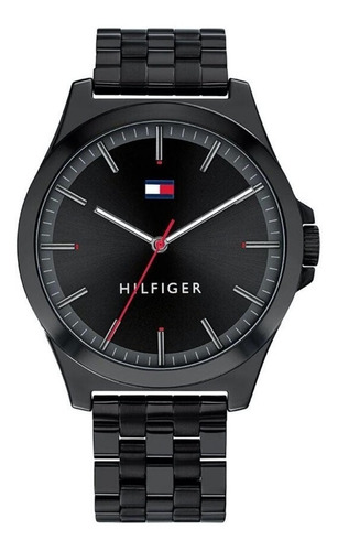 Reloj pulsera Tommy Hilfiger 1791714 con correa de acero color negro