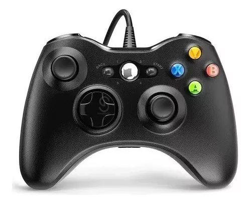 Controle Compatível com Xbox 360 Com Fio Computador Notebook Preto