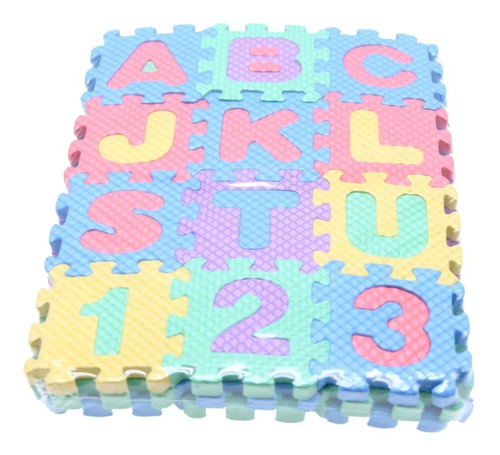 Puzzle Play Mat 36 Piezas Alfabeto Número Espuma Juego Mat