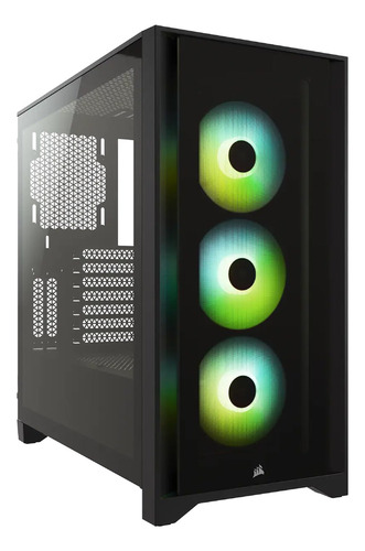 Gabinete Corsair Icue 4000x Rgb Torre Media Vidrio Atx 3.5'