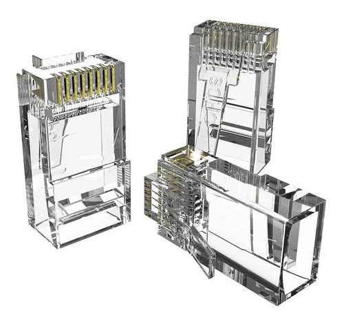 Imagem 2 de 6 de Pacote Com 10 Conector Macho Rj45 Furukawa Sohoplus Cat6