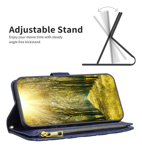 Funda Para Teléfono Redmi 13c/14pro/ 14, Estilo Cartera, Pulsera, Ranura Para Tarjetas, Funda De Piel Con Tapa