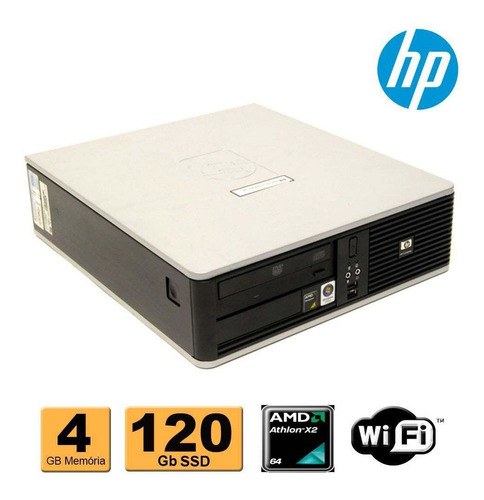 Cpu Hp Compaq Dc5850 Amd Athlon X2 4gb Ssd 120gb Wifi