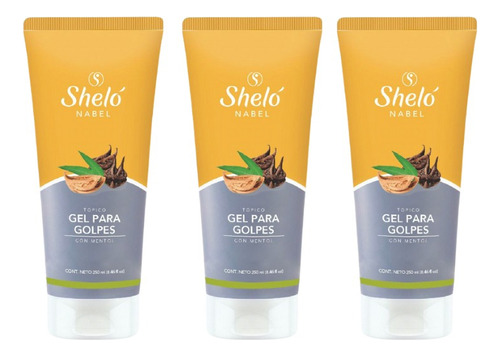 3 Pack Gel Para Golpes Shelo