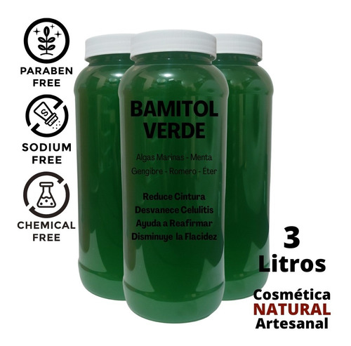  Bamitol Verde Gel Reductivo Natural Alga Marina 3litros