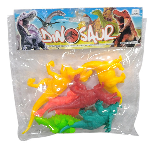 Dinosaurios De Goma X 6 En Bolsa 364225