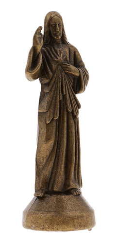Figura Religiosa Decorativa, Jesucristo, Bronce, 5 Cm