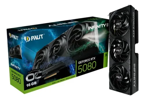 Placa de Vídeo Palit GeForce RTX 5080 Infinity 3 OC 16GB